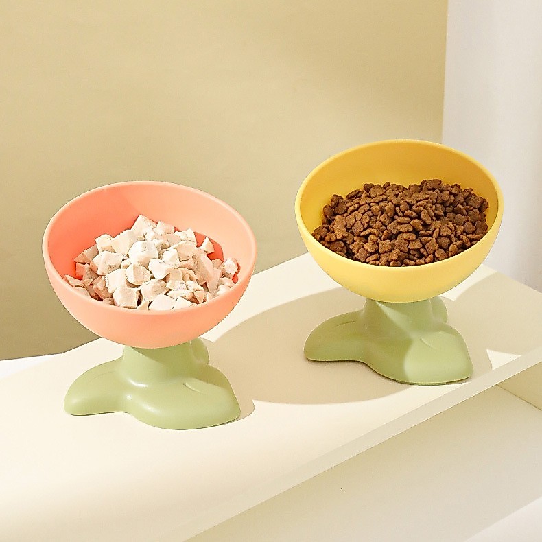 PEKO PET&CAT [BW024] ชามอาหารสัตว์เลี้ยง ชามข้าวแมว ชามข้าวสุนัข เอียง15องศา ถอดประกอบได้