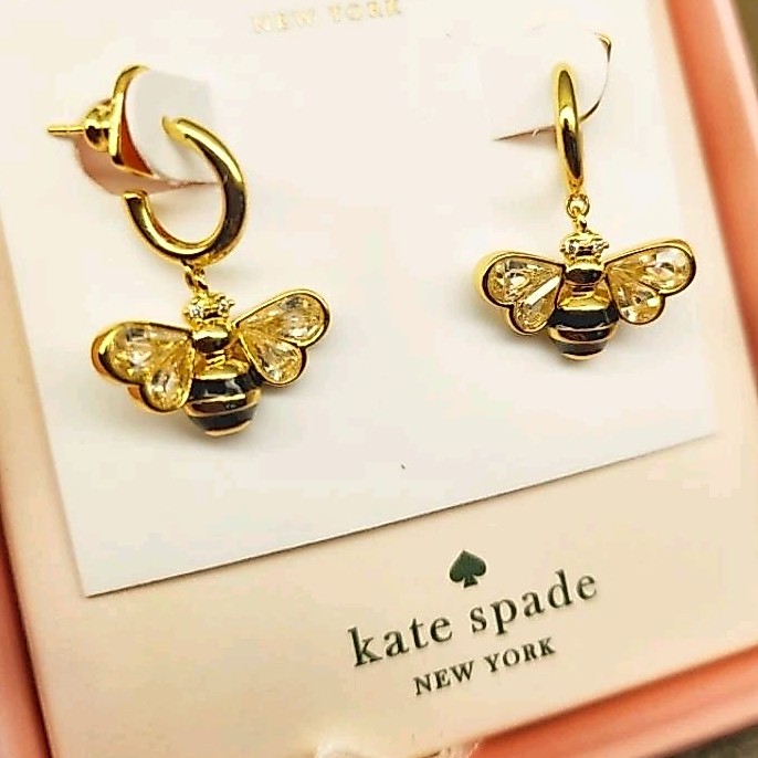 ต่างหูห่วง ผึ้ง Kate Spade