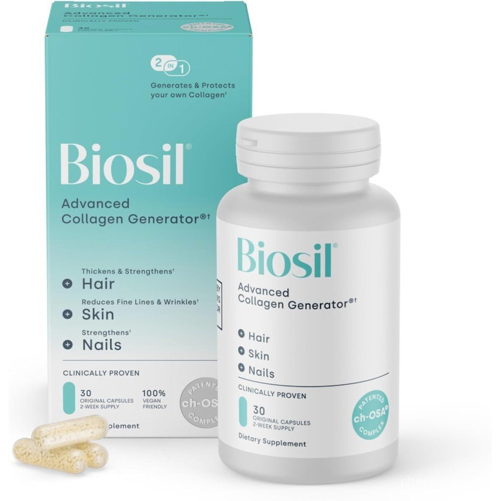 อาหารเสริมเสริมคอลลาเจน Biosil-30 แคปซูล แคปซูลดั้งเดิม-บรรจุ ch-OSA Activator เหมาะสําหรับผิว ผม เล