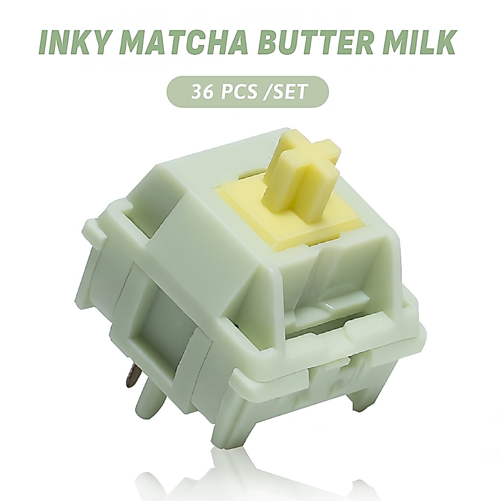 ELECPOX INKY Matcha Butter Milk Linear Switch (36 ชิ้น/เซ็ต)