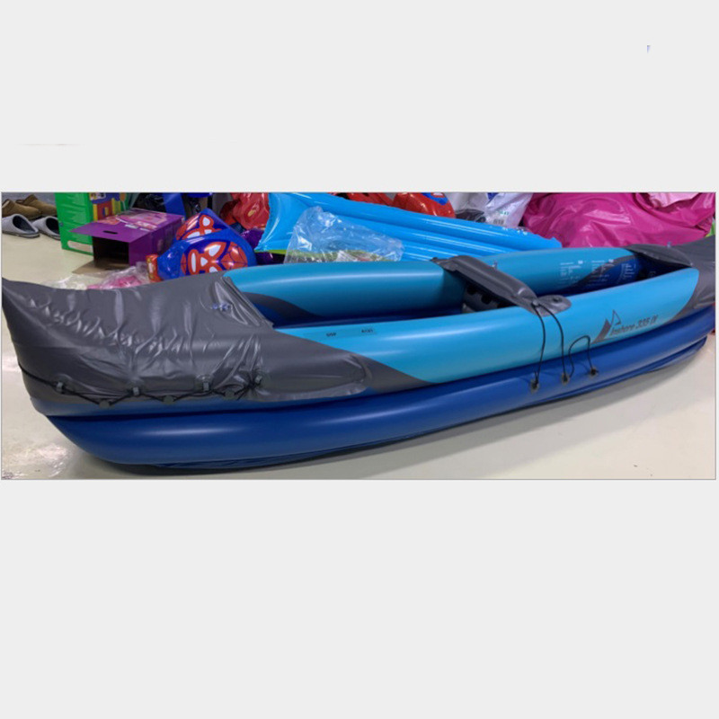 หนา Double Inflatable เรือ Kayak เรือตกปลา Kayak กลางแจ้งยางเรือแหล่ง
