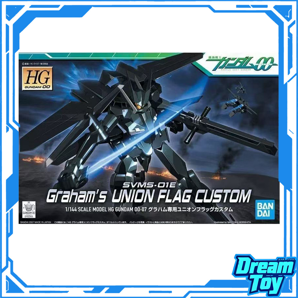 Bandai HG SVMS-01E Grahams Union Flag Custom Gundam 00 ชุดโมเดลพลาสติก