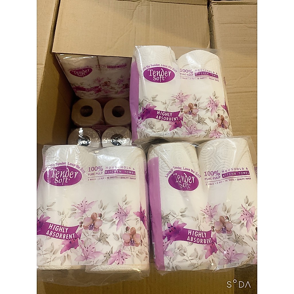 TENDER SOFT KITCHEN PAPER TOWEL 2 ม้วน 2 ชั้น DKSH