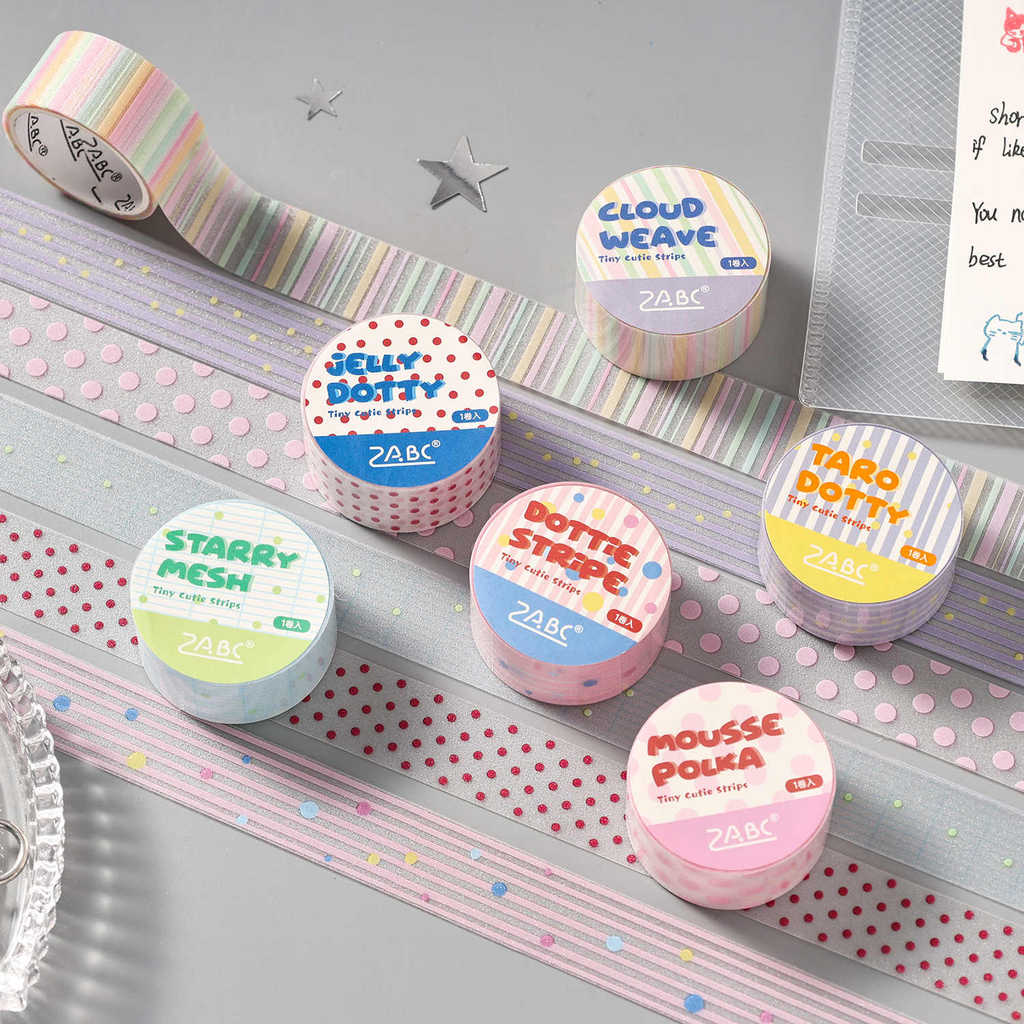 PET Clear Glitter Sand Effect Sparkle เทปตกแต่งกาวสําหรับ Journaling Scrapbooking Planner ไดอารี่โน้ตบุ๊คอัลบั้มการ์ดทําห่อของขวัญ