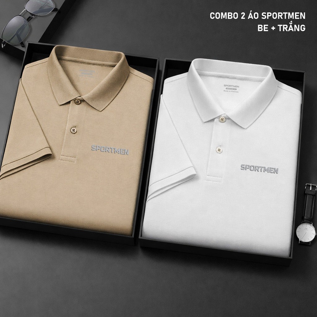SPORTMEN เสื้อยืด SPM คุณภาพสูงคอปกเปิดลง BASIC ICY หนังจระเข้หรูหรา GMV หรูหราและเย็น Menswear With