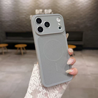 TPU Soft Shell Cooling เหมาะสําหรับ iPhone12 13 14 15 16 17Pro Promax เคสโทรศัพท์รวมทุกอย่าง Apple Precision Hole