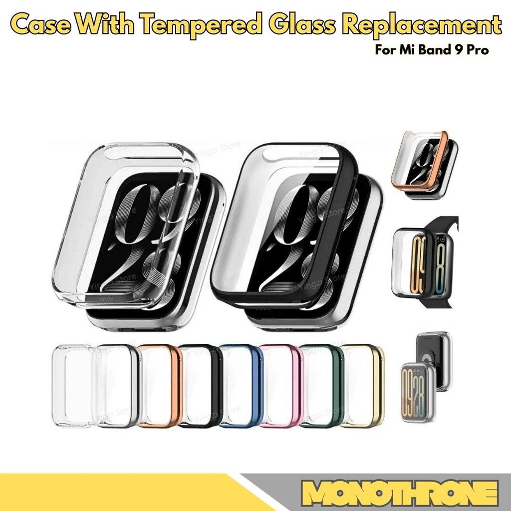 เคสแข็ง TPU สําหรับ Mi Band 9 Pro TPU Casing Smartband Smart Band 9 Pro
