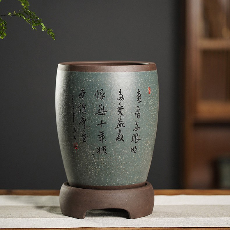 ที่ขายดีที่สุด Gentian กระถางทรายสีม่วงอัพเกรด Sunshine Orchid Pot สุภาพบุรุษ Orchid Pot Indo