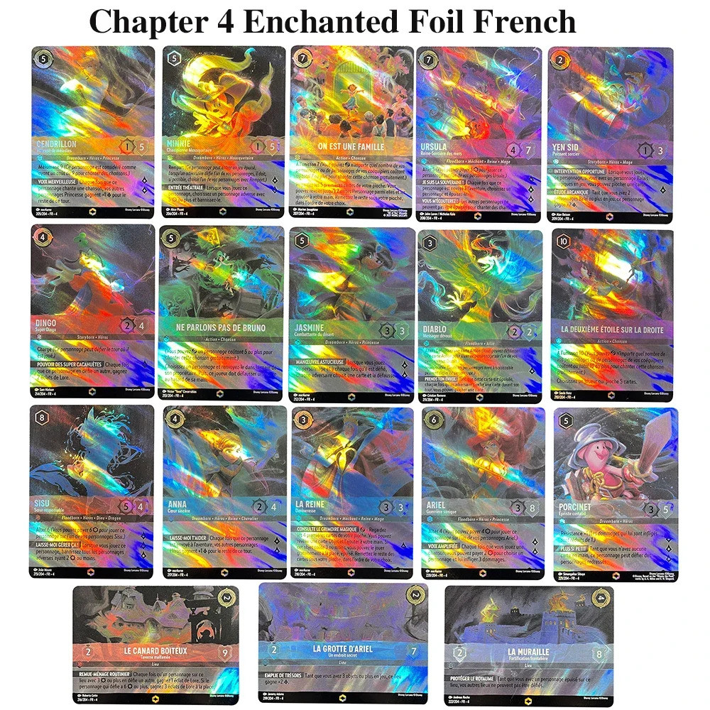 การ์ด Loracana Proxy Chapter 4 Enchanted ฟอยล์ Ursula Return Complete ชุดภาษาอังกฤษ/french/german Pr