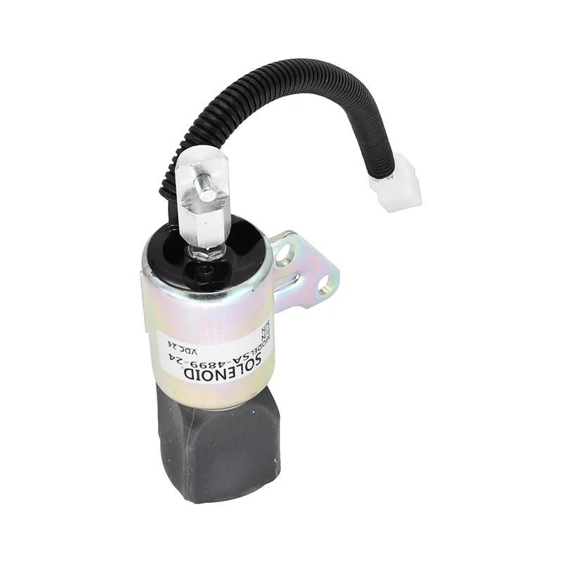 24V ปิดลง Solenoid 240-22194 16851-57724 SA-4899-24 1756ES-24SULB1S5 FSS0092 ใช้งานร่วมกับ Kubota D7