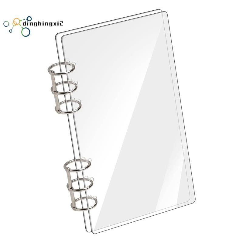 อะคริลิคใส A6 Binder 6-Ring Binder โน้ตบุ๊ค A6 Planner Budget Binder หลวมโฟลเดอร์อุปกรณ์สํานักงาน