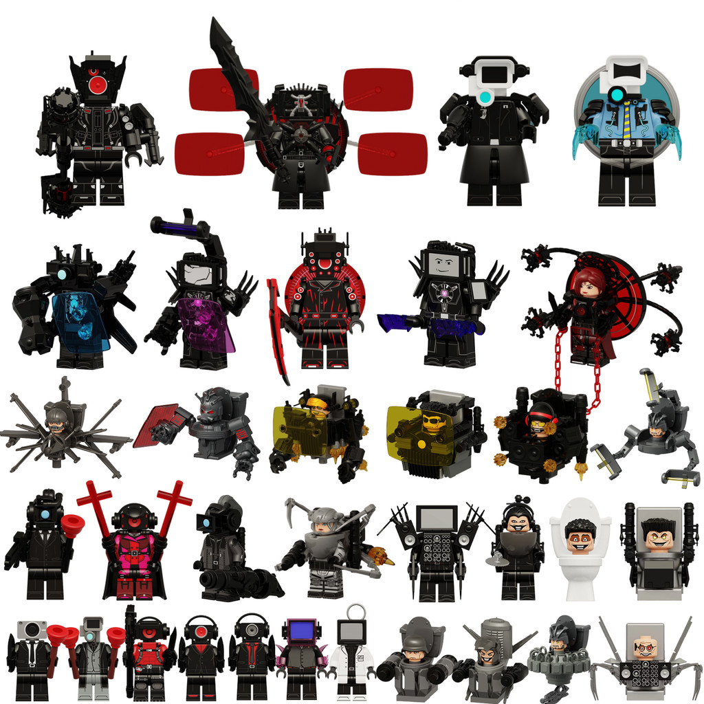 Skibidi Toilet Action Figure Doomsday Titan TV Man War-damaged Titan TV Man Big TV Man ของเล่นคอลเลก