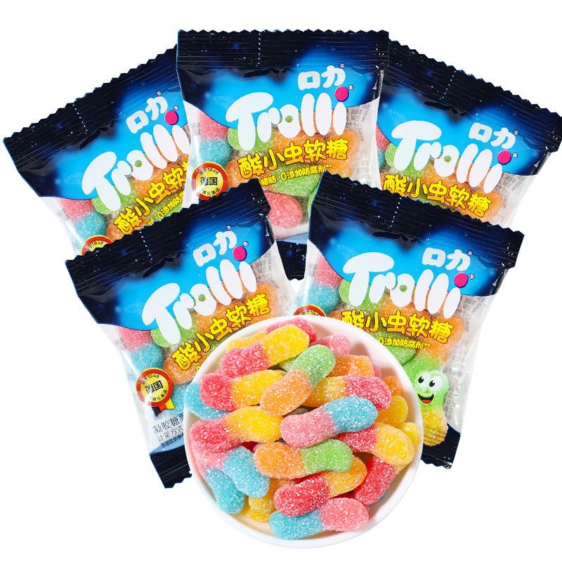 German Calibre Wrap Sour Bug Gummy Gummy Gummy Gummy Candy ของว่างวันเด็ก20251016