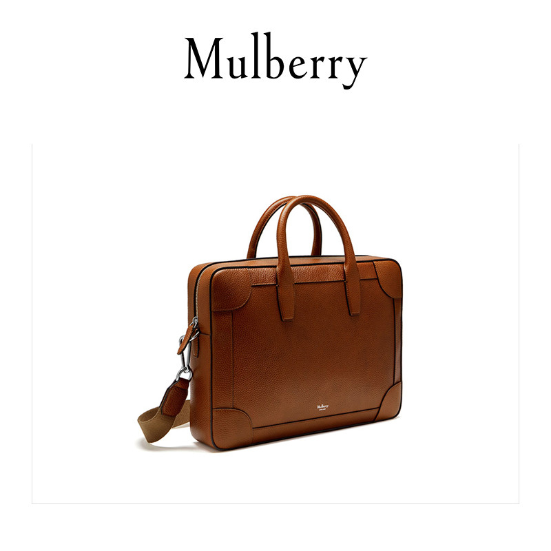 Mulberry/Mulberry Classic Mens Bag Belgrave กระเป๋าแฟ้มชั้นเดียวขนาดใหญ่