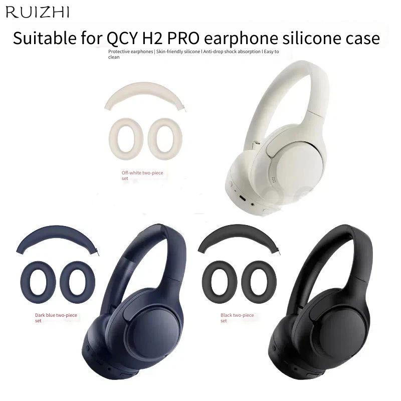 แผ่นรองหูฟังทดแทนสําหรับ QCY H2 H3 H4 Pro LITE หูฟังแผ่นรองหูฟัง Earmuffs แถบคาดศีรษะ
