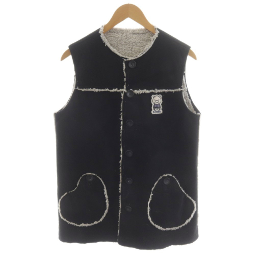 Vest suede Boa black Direct from Japan Secondhand