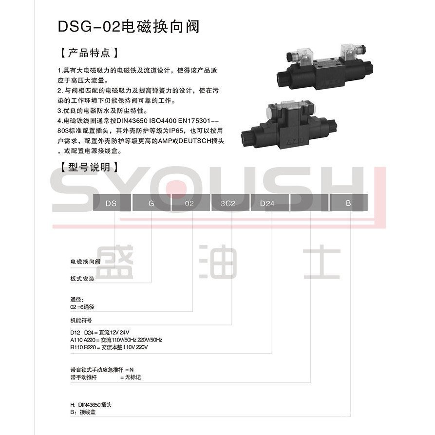 ,, DSG-02-3C6-DL-D24DSG-02-3C60-DL-AC220V วาล์ว DSG-02-3C6-A220-50, NAE0