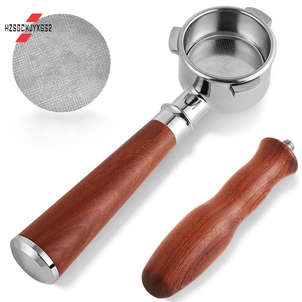 Hzsbckjyxgs254mm Bottomless Portafilter ตะกร้ากรอง 54mm Puck หน้าจอสําหรับเครื่องชงกาแฟ