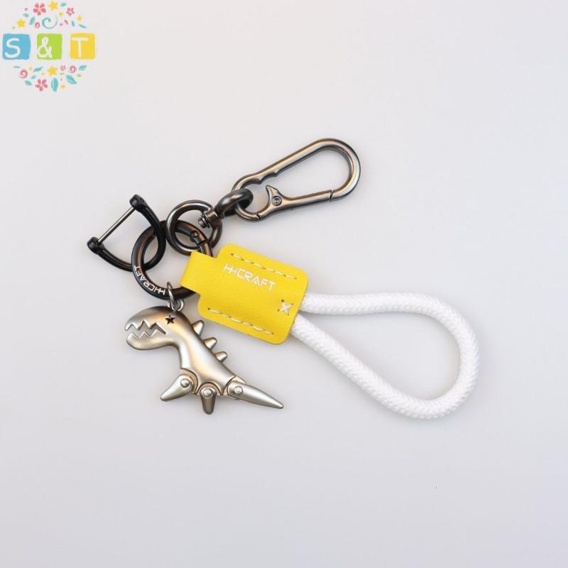 [ส&ที] อุปกรณ์ตกแต่งมอเตอร์ไซค์ พวงกุญแจรถน้อย หนังเดี่ยว เชือกทอ พวงกุญแจโลหะ กระเป๋าถือ จี้ {ไทย} - รูปที่ 6