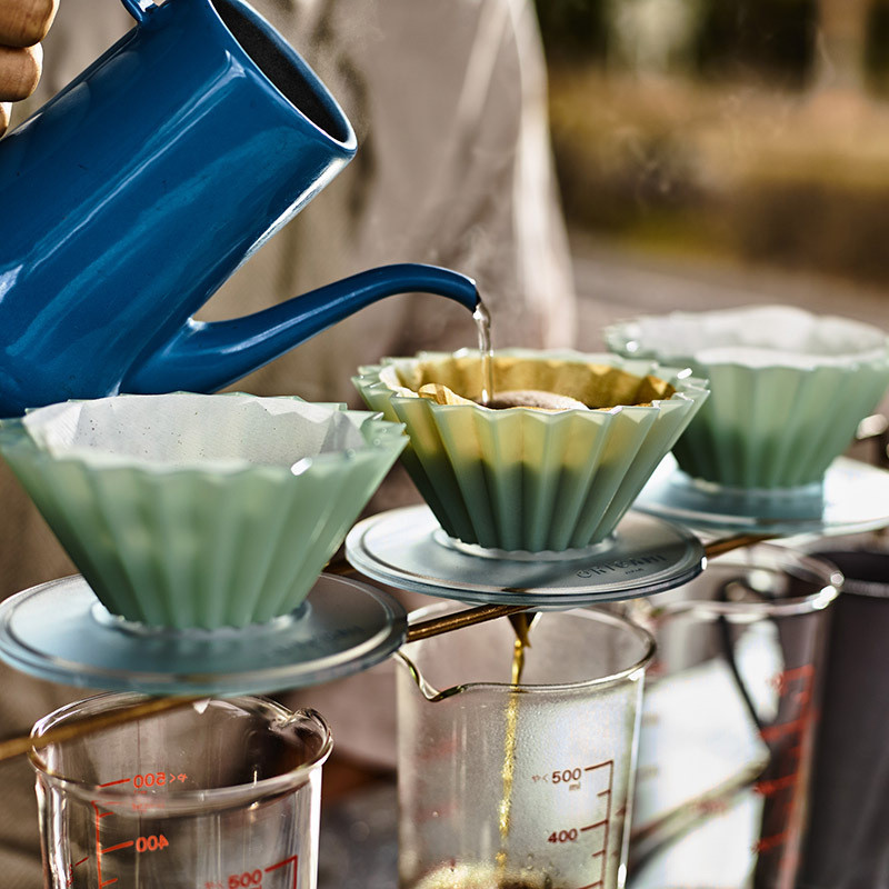 ญี่ปุ่น Origami เรซิ่น Origami ถ้วยกรอง Air Hand Brew กาแฟ Conical V60 เค้กถ้วยกรอง ACE4