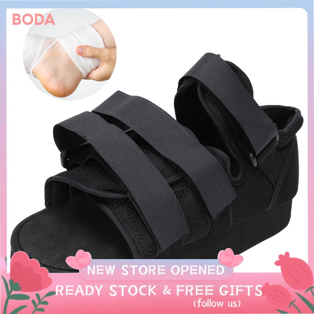Boda Jingyig รองเท้าเดินโพสต์ OP นุ่มบวมของเท้าสำหรับผู้ชายเดินหัก (รองเท้าเปิดนิ้วเท้าด้านหน้าบรรเทาความดัน S)