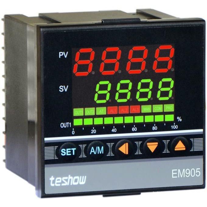 จอแสดงผลเปอร์เซ็นต์คอลัมน์แสง em905สายเครื่องมือเอาท์พุทควบคุมอุณหภูมิ มาเร็ว
