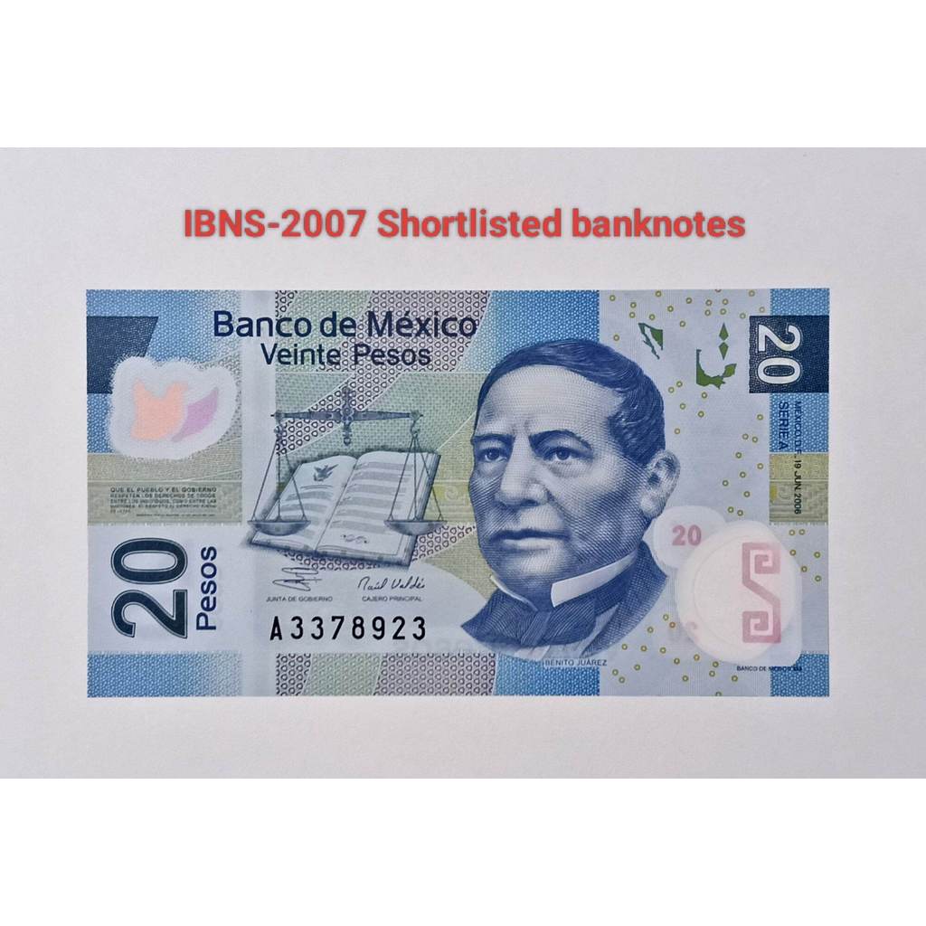 Mexico 20 Pesos Polymer 2004-204 ปี UNCIRCULATED Random Number