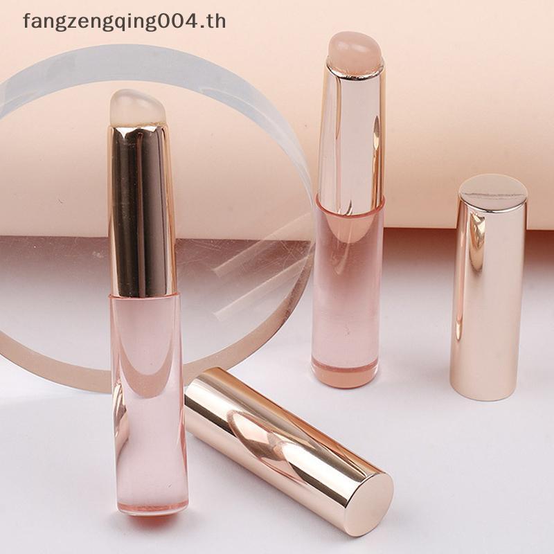 F4TH ซิลิโคนแปรงลิปมุมคอนซีลเลอร์แปรงแต่งหน้าเครื่องมือแบบพกพารอบหัวเช่นปลายนิ้ว Q Soft ลิปสติกแปรงค