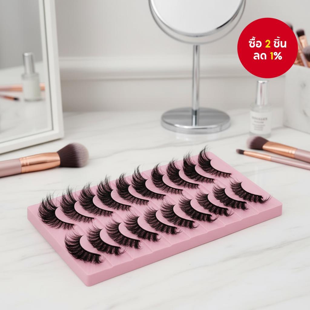 ขนตาปลอม Angel Fluffy สไตล์ธรรมชาติ ความยาว 0.63 นิ้ว จํานวน 10 คู่ สําหรับลุคธรรมชาติและดึงดูดสายตา