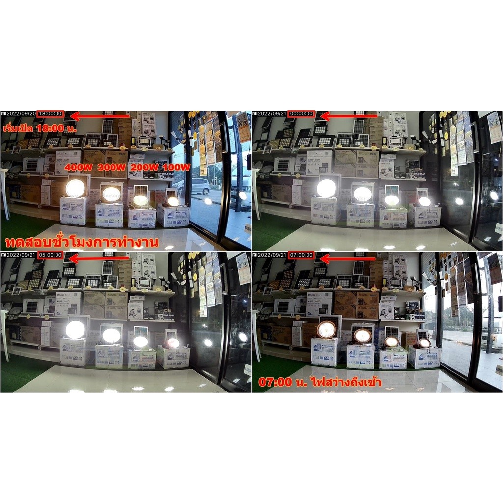 โคมไฟโซล่าเซลล์ ทรง Highbay 400W แบรนด์ Modi XML-Solar (เปิดได้ 3 แสง) - รูปที่ 4