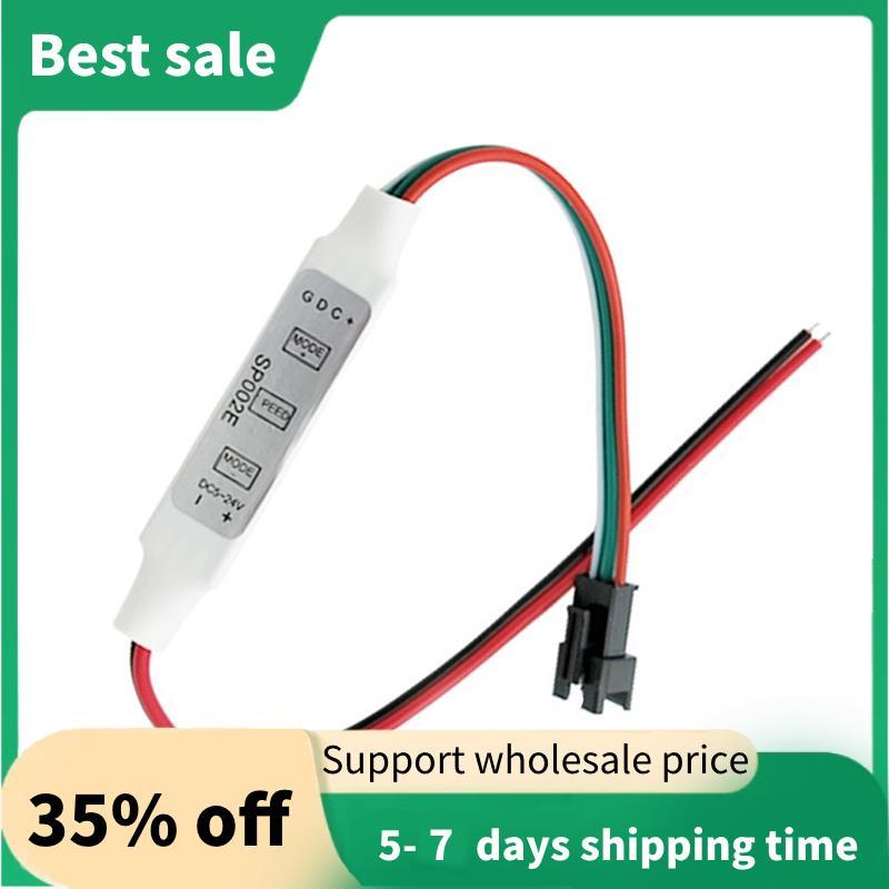 SP002E Mini RGB LED Controller อัจฉริยะวิ่งภาพลวงตาน้ํา LED Strip Light Controller 3-Key DC 5-24V