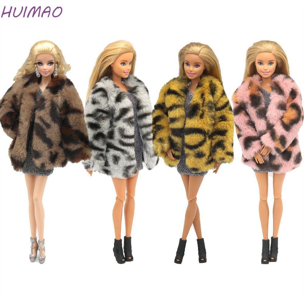 HUIMAO เสื้อผ้าตุ๊กตา, ชุดลําลองเสื้อโค้ทยาวตุ๊กตาเสื้อคลุม, ของขวัญเด็กแฟชั่นแจ็คเก็ตอบอุ่นชุดฤดูหนาวตุ๊กตาเสื้อตุ๊กตาBJDตุ๊กตา