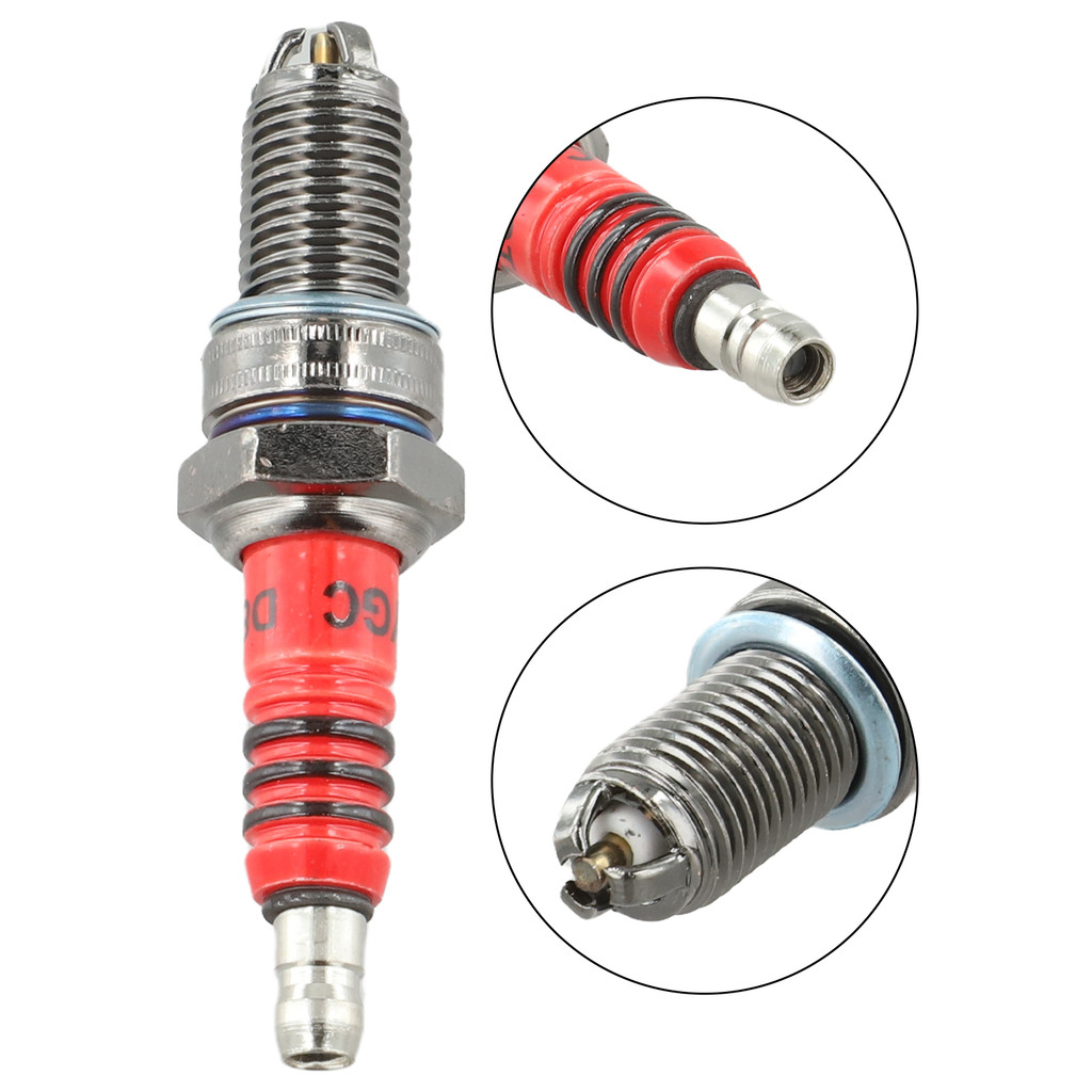 HOUSE 1pcs Spark D8TC สําหรับ CG 125 150 200cc CF250 รถจักรยานยนต์สกู๊ตเตอร์สําหรับ ATV Quads