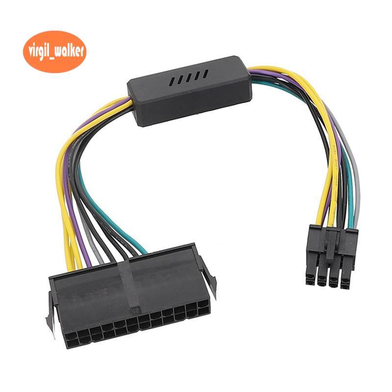 24 Pin to 8 Pin ATX PSU Power Adapter Cable Replacement 8P เมนบอร์ด H61/H81/Q77/Q87/B75/A75/Q75/Q75/