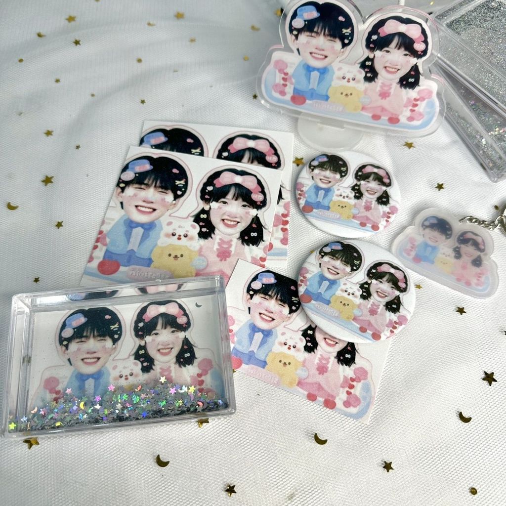 Zhou Yiran Zhang Miaoyi ขาตั้งอะคริลิคทําข้าวคู่พวงกุญแจรองรับสินค้า20251024