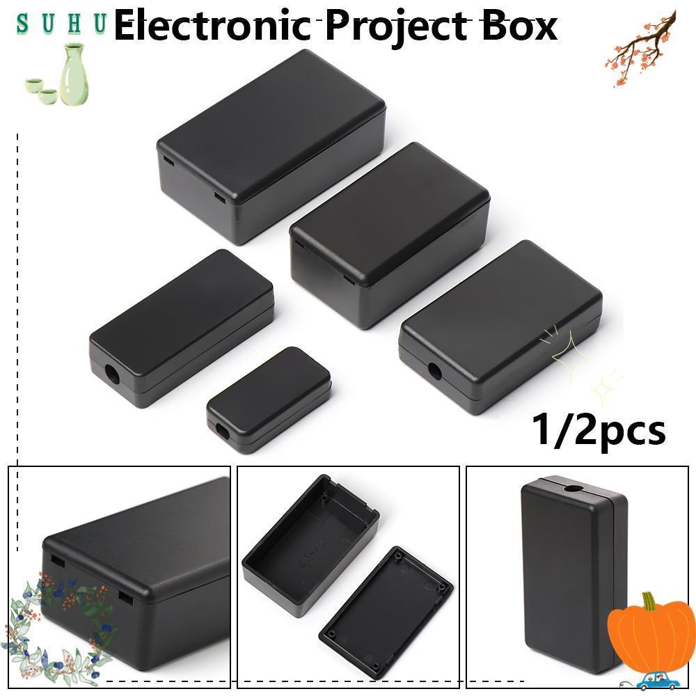 SUHU กล่องพลาสติกวิศวกรรมอิเล็กทรอนิกส์ กันน้ำ ABS 5 ขนาด สำหรับ DIY พาวเวอร์ซัพพลาย