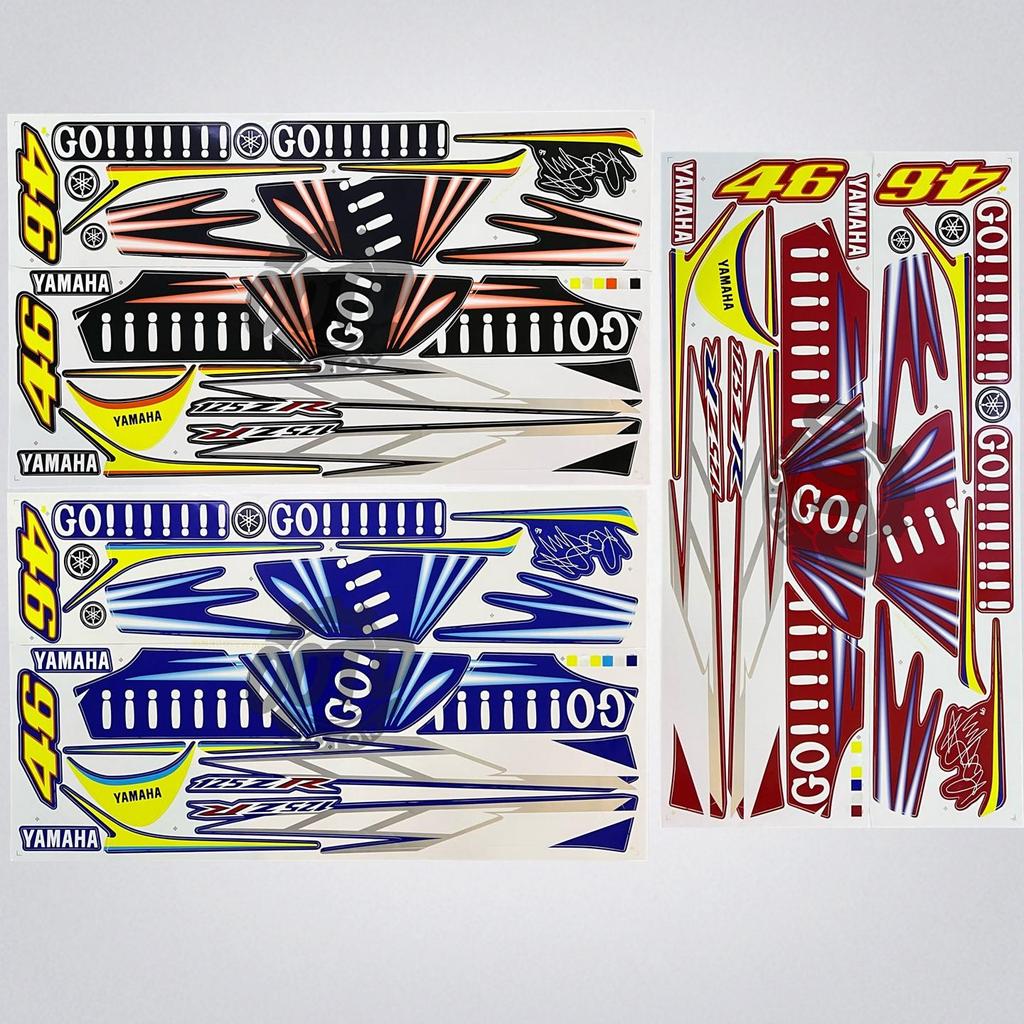 Yamaha Y125zr 125zr (14) Go Go Go Motor Stiker Body Cover Sticker Stripe Automotive Motorcycle