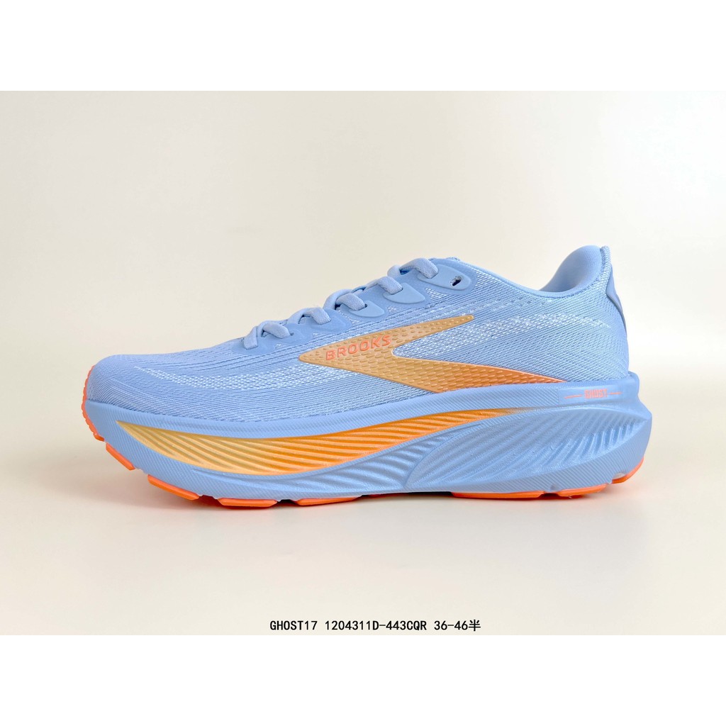 Brooks Ghost 17 รองเท้าวิ่งแบบลำลอง สไตล์ดี DNA Loft V3 โฟม Midsole ให้ความสบายและยึดเกาะดี