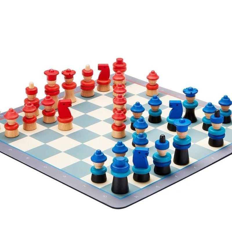 Chessshop Little Master Series KiddoMaster Children Solid Wood Cartoon Chess Toy L