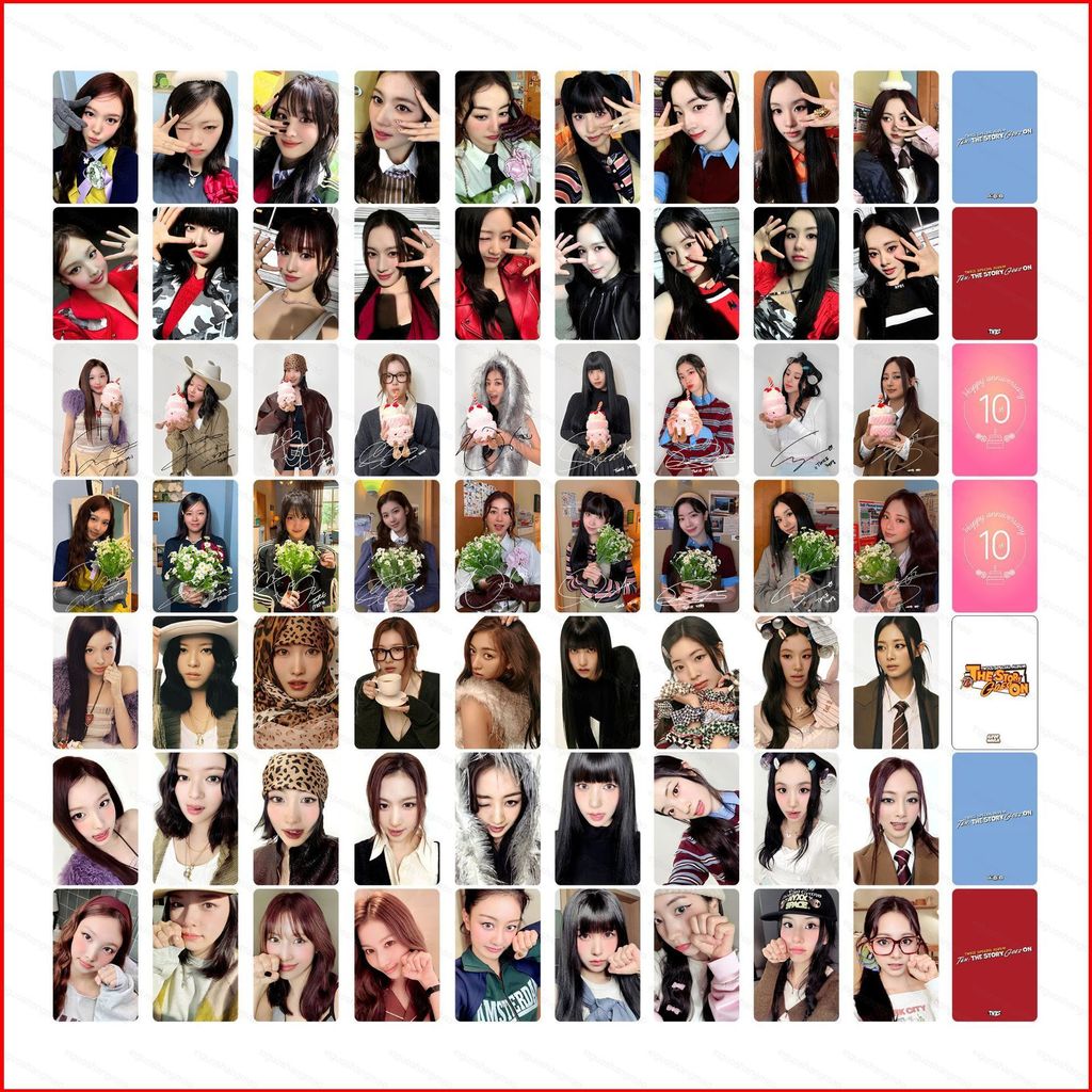CH1 9 ชิ้น/เซ็ต TWICE LOMO Card 10th Anniversary Album TEN: The Story Goes On Stars โปสการ์ดคอลเลกชั