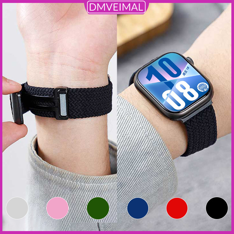 สายไนลอนกับหัวเข็มขัดแม่เหล็ก forHuawei Watch Fit 5 4 3 / 5 Pro / 4 Pro สายไนลอนเปลี่ยนสายรัดข้อมืออุปกรณ์เสริม