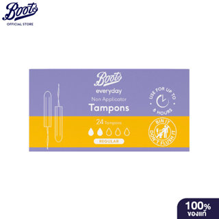 Boots Feminine Non Applicator Tampons Regular 24S บู๊ทส์ เฟม…