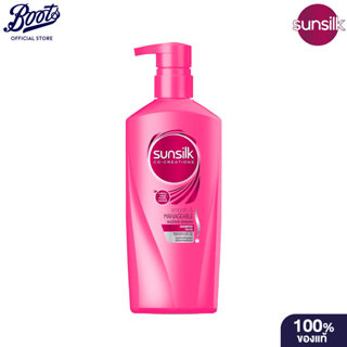 Sunsilk Pink Shampoo 370ml  ซันซิลค์ นุ่ม ลื่น เงางาม ผม