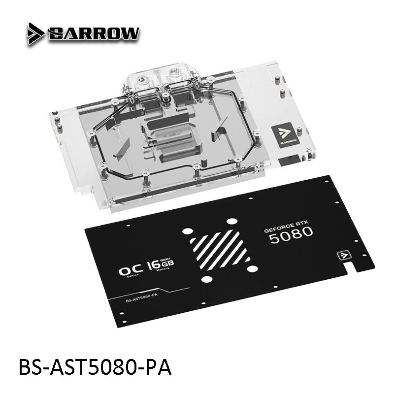 Barrow GPU Block สําหรับ ASUS TUF RTX 5080 5070 Ti O16G GAMING กราฟิกการ์ด, PC Water Cooling หม้อน้ํ