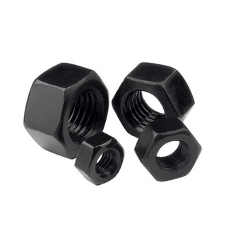 Hexagon Nut Black /หัวน็อต ตัวเมีย หกเหลี่ยม สีดํา เกรด 12.9 เกลียวมิล หยาบ M2 M2.5M3 M4 M5 M6 M8 M10 M12~ M24 (ZH-PFH1)