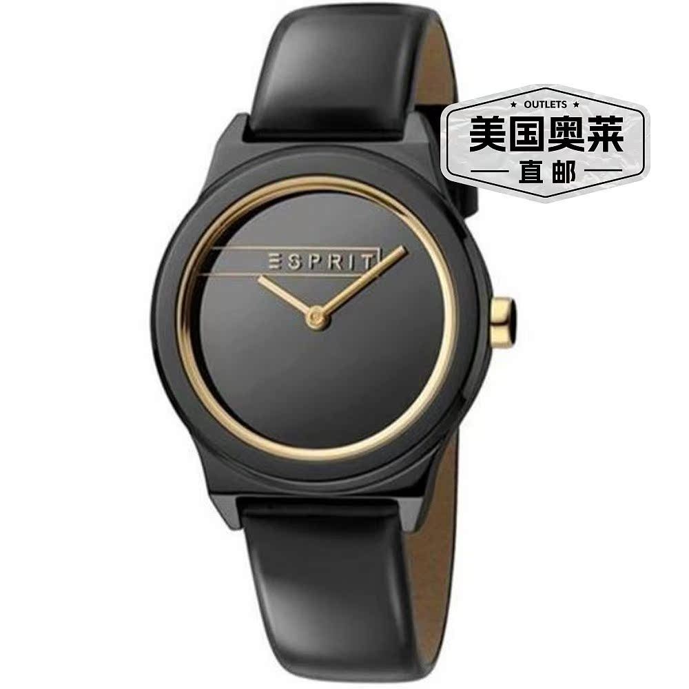 นาฬิกา Esprit สําหรับผู้หญิง - สีดํา 美国奥莱 直发