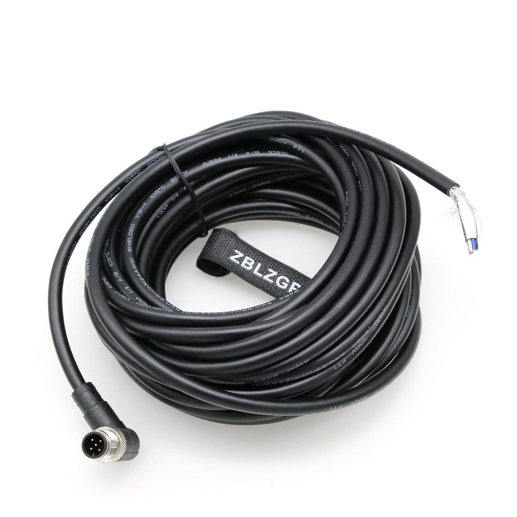 M12 Ethernet อุตสาหกรรม 5 Pin A-รหัสป้องกันสายบินสําหรับ Automation Fieldbus อุปกรณ์เครือข่าย 10M/32