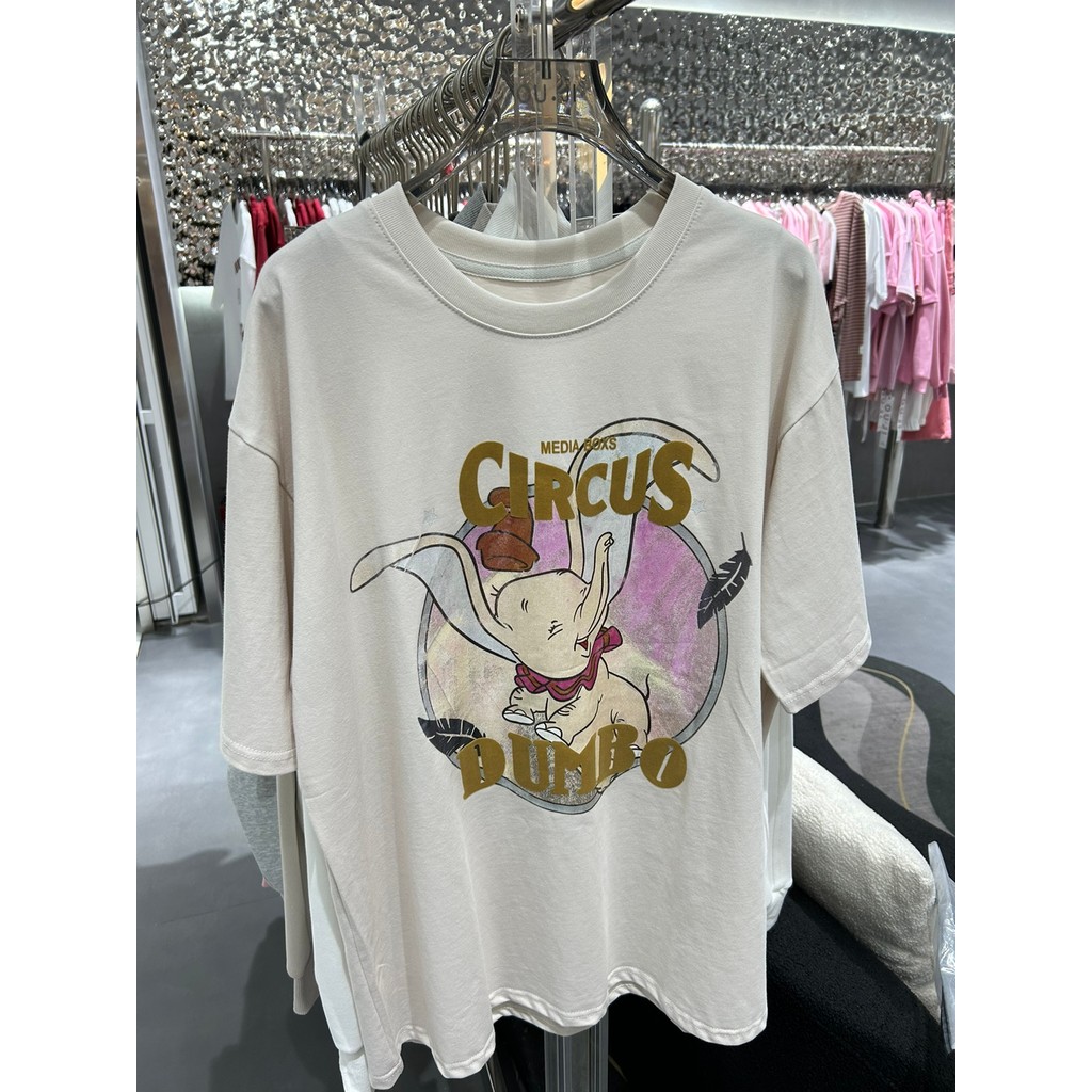 เสื้อยืด Ouji Dumbo Round Neck Loose Large Version