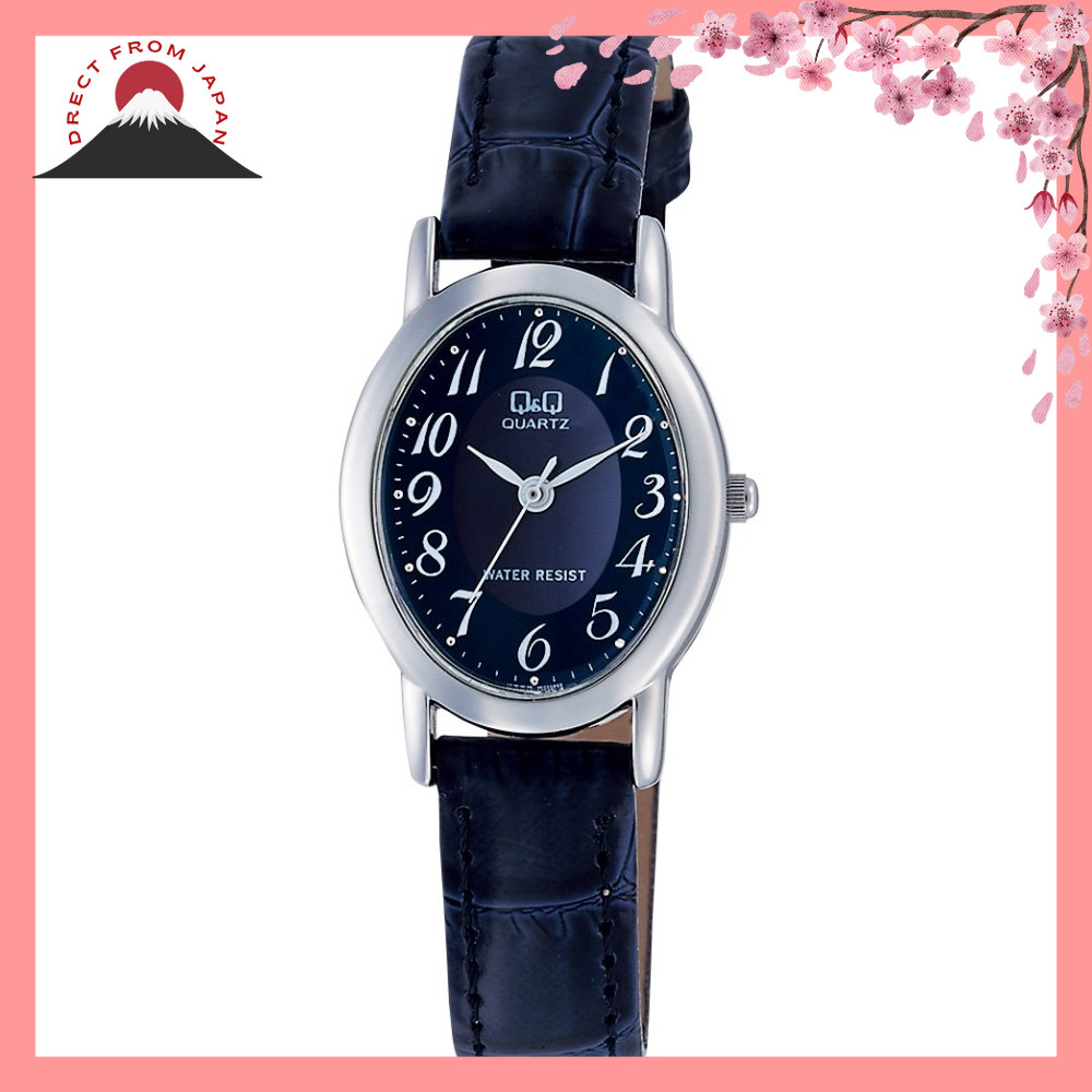 แบรนดี้นาฬิกา CITIZEN Q&Q รุ่น VZ89-305 ผู้หญิง ดีไซน์เรียบง่าย สายหนังซิลิโคน กันน้ำในชีวิตประจำวัน