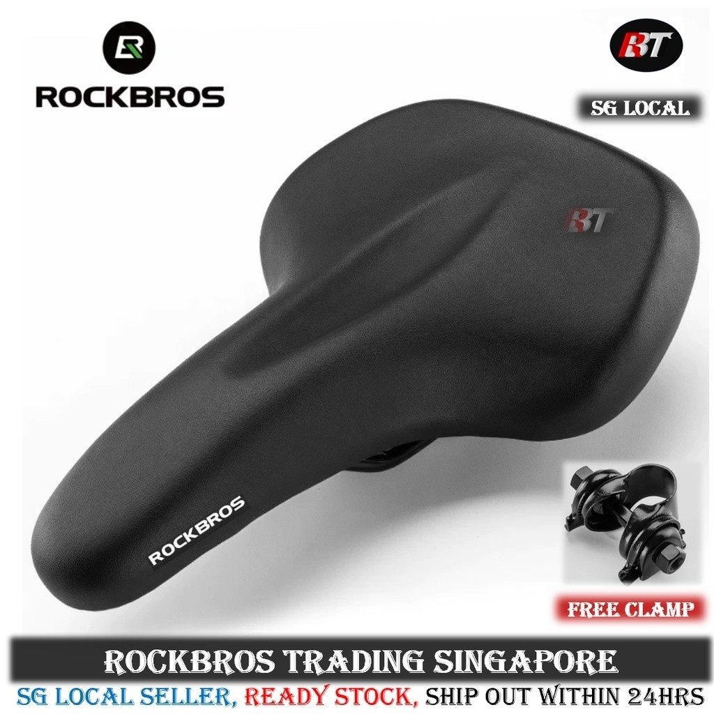 [SG] ROCKBROS seat bicycle seat bicycle Saddle Rainproof seat bicycle accessories bicycle big seat c